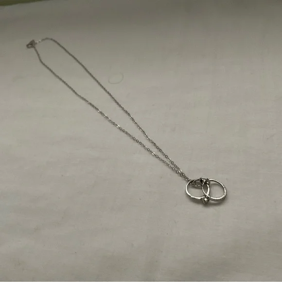 MARRIAGE RINGS NECKLACE, VINTAGE - Picture 2 of 5
